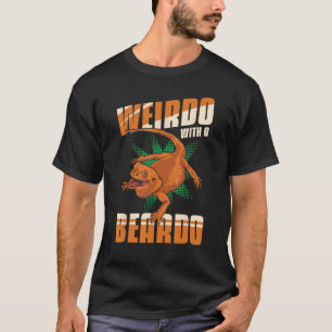 T-shirt Lézard Dragon Lézard Weirdo Avec Beardo Matchin