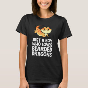 T-shirt Lézard Dragon Porté Juste Un Garçon Qui Aime Les P