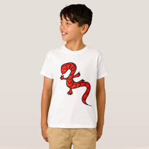 T-shirt Lézard rouge