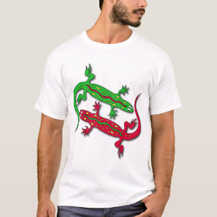 T-shirt Lézards de Gecko de danse