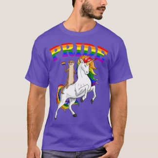 T-shirt LGB Sea Otter Unicorn Gay Pride Rainbow LGBQ Cute