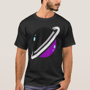 T-shirt Lgbt Asexuality Flag Pride Saturn Equality Queer A