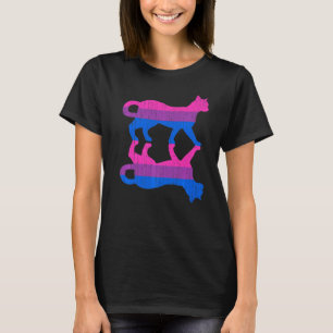 T-shirt Lgbt Bi Pride Bisexualité Drapeau Animal Animal Ch