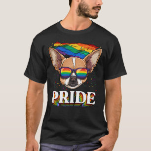 T-shirt Lgbt Chihuahua Gay pride Lgbtq drapeau arc-en-ciel
