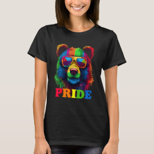 T-shirt LGBT Cute Bear Gay pride LGBTQ Rainbow Flag Pride