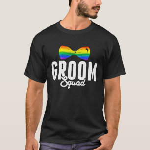 T-shirt LGBT Fierté Marié Squad Gay Enterrement de Vie de