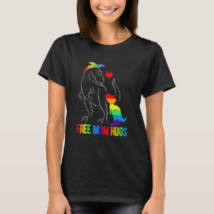 T-shirt Lgbt Free Mom Hugues Dinosaur Rex Mamasaurus Ally