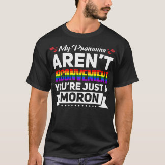 T-shirt LGBT Funny Gay Lesbienne Bisexual Pride Pronounes 