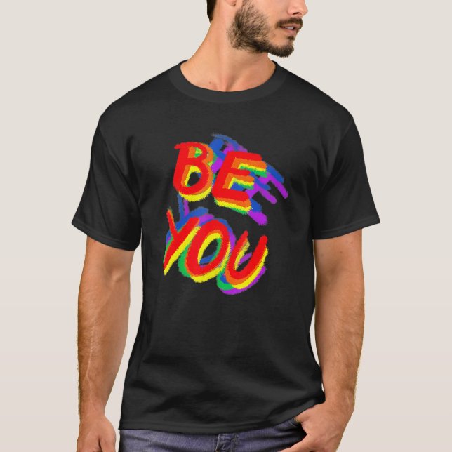 T-shirt Lgbt Gay pride Arc En Ciel Drapeau Lgbtq Soyez Vot (Devant)