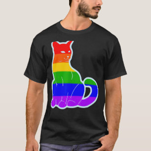 T-shirt Lgbt Gay pride Chat Purride Chat Lgbtq Hommes Femm