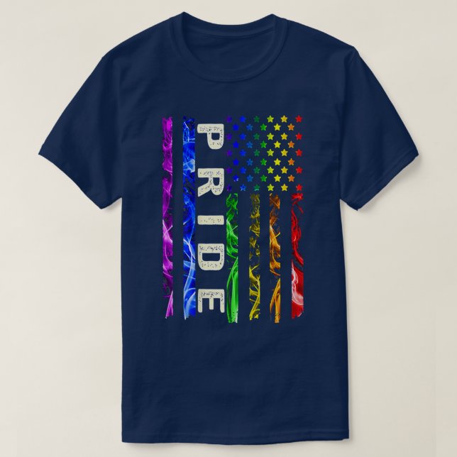 T-shirt Lgbt Gay pride Flaggay Pride 2022 Costume Cool Gif (Design devant)