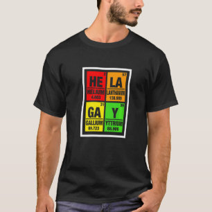 T-shirt Lgbt Gay pride Mois Eléments Hela Gay Lui La
