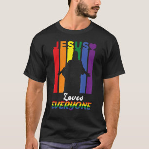 T-shirt Lgbt Gay Rights Jesus Aime Tout Le Monde Fierté Gr