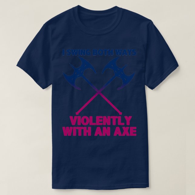 T-shirt LGBT Je Tourne Les Deux Manières Violemment Avec U (Design devant)