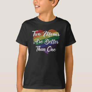 T-shirt LGBT LBGBTQ Mère Mère Mère Mère Lesbienne Gay Mari