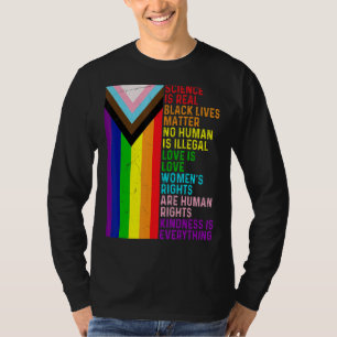 T-shirt Lgbt Lesbian Gay Science Est Véritable Blm L'Amour