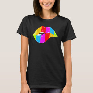T-shirt LGBT lèvres baiser bouche Gay CSD