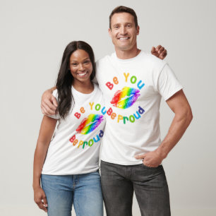 T-shirt LGBT Lèvres Soyez Vous Soyez Fièrs