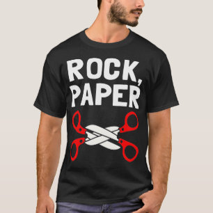 T-shirt LGBT LGBTQ - Ciseaux de papier rock lesbienne