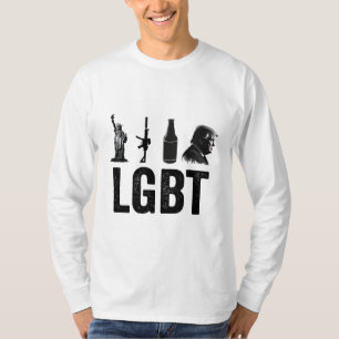 T-shirt LGBT Liberty Guns Bière Trump Jour de l'investitur