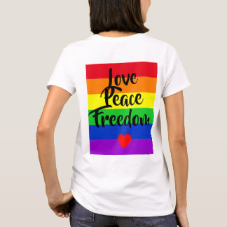 T-shirt #LGBT #love #pride #gay #lesbiennes #freedom #para