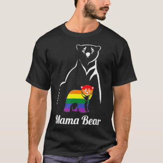 T-shirt LGBT Mama Bear Gay Pride d'Equal Rights Rainbow