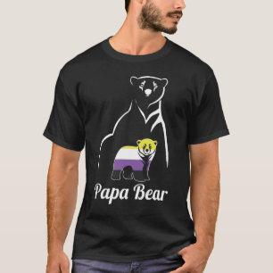 T-shirt LGBT Non Binary Papa Bear Enby Non Binary Pride
