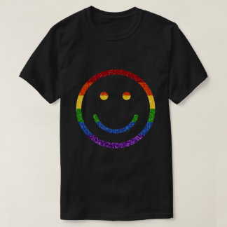 T-shirt LGBT Parties scintillant Rainbow Pride Smile