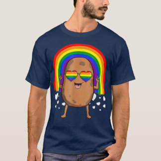 T-shirt LGBT Potato GayLGBT Potato Gay pride Rainbow LGBT 