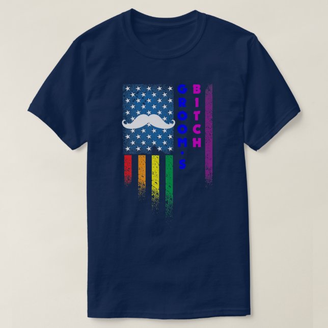 T-shirt Lgbt Pride Gay Bachelor Party Engagement1347  (Design devant)