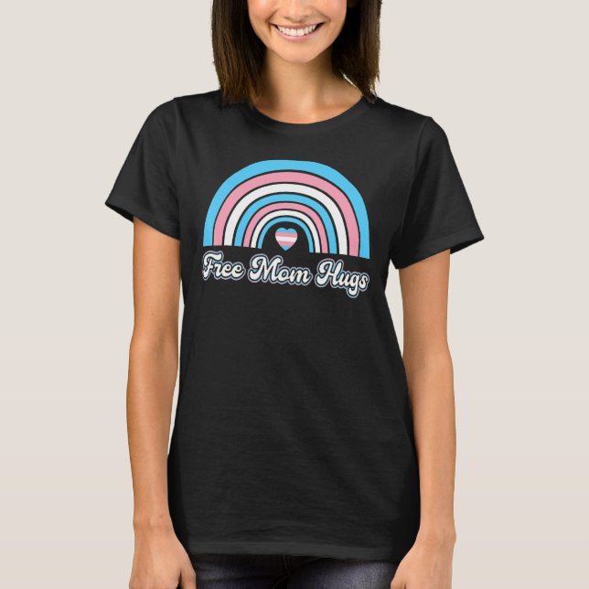 T-shirt Lgbt Pride Mois Libre Maman Hugs Trans Gay pride (Devant)