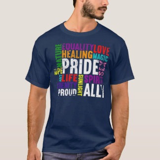 T-shirt LGBT Prith Moth LGBTQ Lesbian Trans Fière Gay Pri