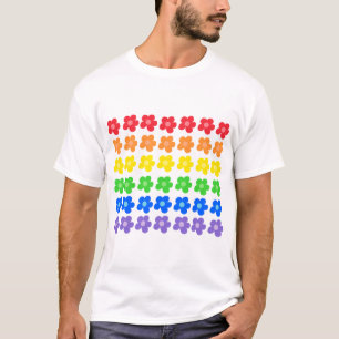 T-shirt LGBT Rainbow Flowers design Gay pride