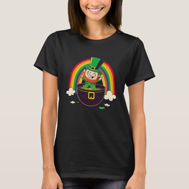 T-shirt LGBT Rainbow Supporter Gay St Patricks Day  3 (Devant)