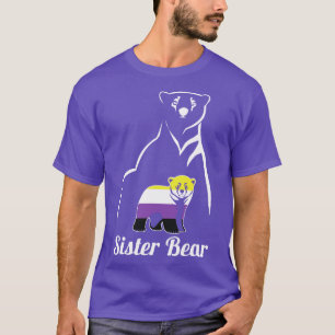 T-shirt LGBT Soeur non-binaire Ours Enby Fierté non binair