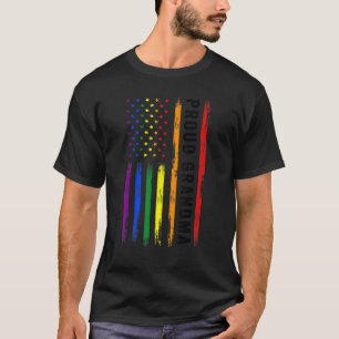 T-shirt Lgbt Support Fière Grandma Lgbt Drapeau Grandma Lg