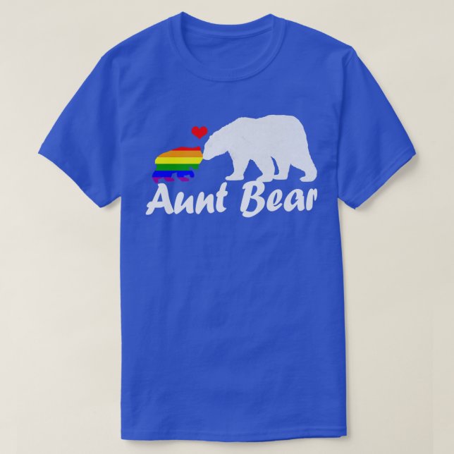 T-shirt Lgbt Tante Ours Gay pride Égalité des droits Rainb (Design devant)