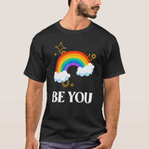 T-shirt Lgbtq+ Ally Awareness Be You Lgbt Rainbow Gay Prid