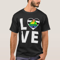 LGBTQ Ally droit Drapeau Coeur LGBTQIA LOVE Straig