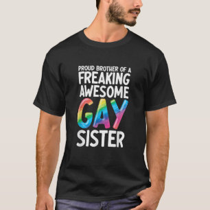 T-shirt LGBTQ Ally Pride Soutien Funny Fier Frère D'Un
