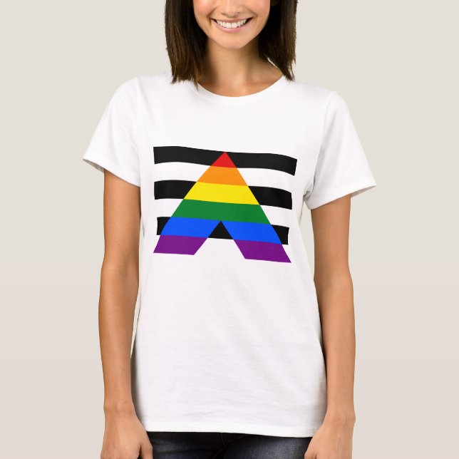 T-shirt LGBTQ Ally, Soutenez vos amis et votre famille (Devant)