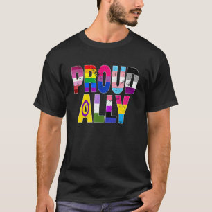 T-shirt LGBTQ Black Pride Fier Ally Lesbian Gay Bi Trans