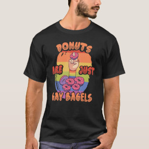 T-shirt Lgbtq Dit Que Les Donuts Ne Sont Que Des Bagels Ga