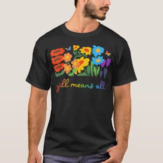 T-shirt LGBTQ Diversité Yall Pride Signifie Toutes Les Fle