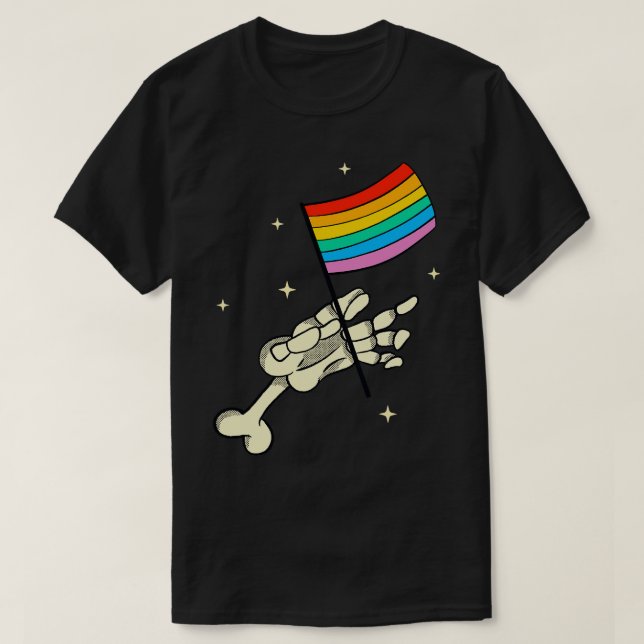 T-shirt Lgbtq Drapeau arc-en-ciel Queer Pride (Design devant)