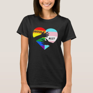 T-shirt Lgbtq Fier Ally - Trans Pride Transgenre Ally