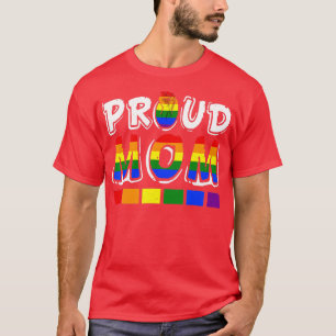 T-shirt LGBTQ Fier Maman gay Lesbienne LGBT Fist Moth arc-