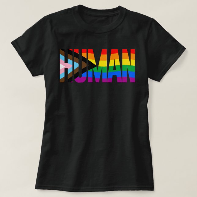 T-SHIRT LGBTQ HUMAN (Design devant)