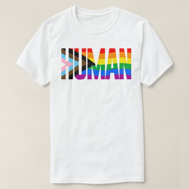 T-SHIRT LGBTQ HUMAN (Design devant)