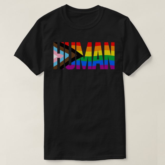 T-SHIRT LGBTQ HUMAN (Design devant)